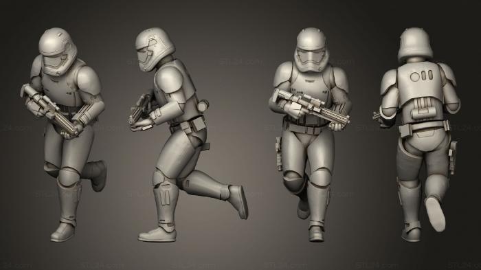 Military figurines (Combat sovreign trooper 03, STKW_4496) 3D models for cnc