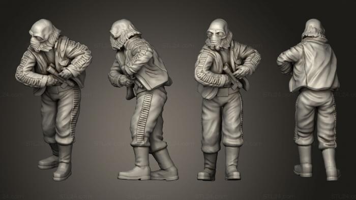 Military figurines (Combat Spiderface Thug, STKW_4500) 3D models for cnc