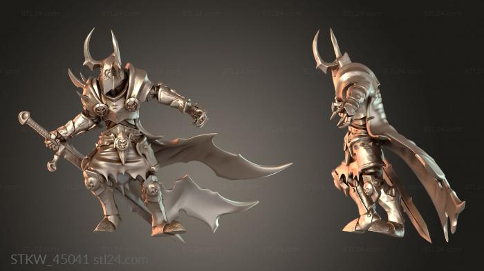 Military figurines (Crypt Knights O Enchanted, STKW_45041) 3D models for cnc