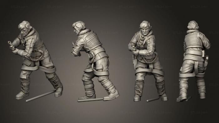 Статуэтки военные (Сразите Героя в Летном костюме для холодной погоды, STKW_4505) 3D модель для ЧПУ станка