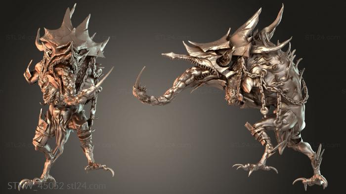Military figurines (Cryptstalker Elite Crypt Stalker Agile, STKW_45052) 3D models for cnc
