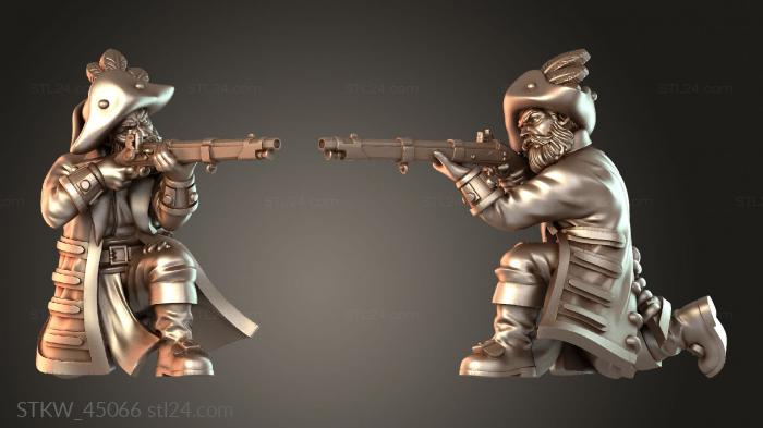 Military figurines (Cthulhu Snipper Q Hidden, STKW_45066) 3D models for cnc