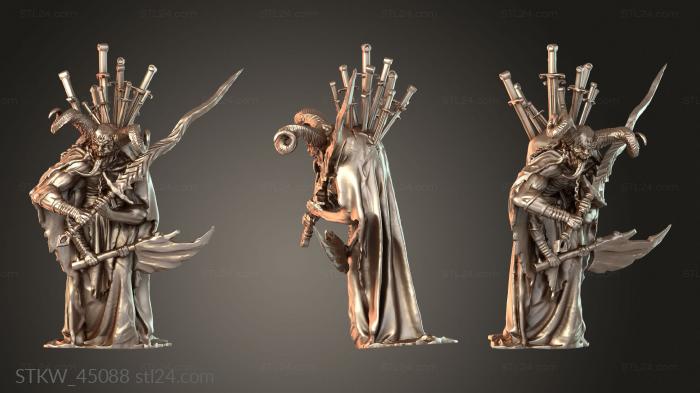 Military figurines (Cursed Monks Monk Shadowed, STKW_45088) 3D models for cnc