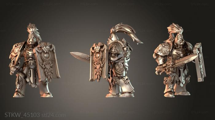 Custard Guardian with Sword and Board Qmnvv Mighty