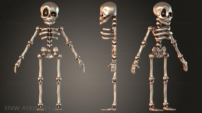 Cute Articulated in Place Skeleton Adorable