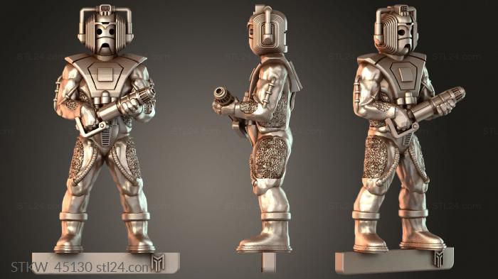 Military figurines (Cyber Man J Sleek, STKW_45130) 3D models for cnc