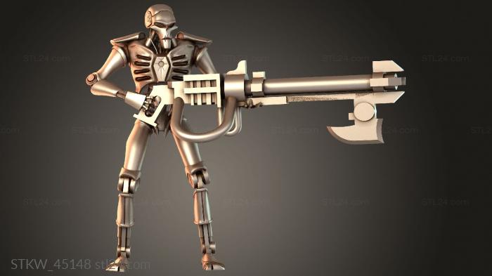 Cyber Space Terminator Necron Warrior Neutral Robotic