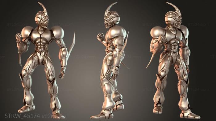 Cyberpunk Bio Mechanical One Techno Organic Man Spliced