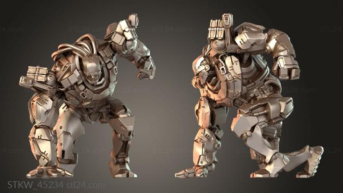 Cyberpunk Juggernaut Metal Gang Heavyweight