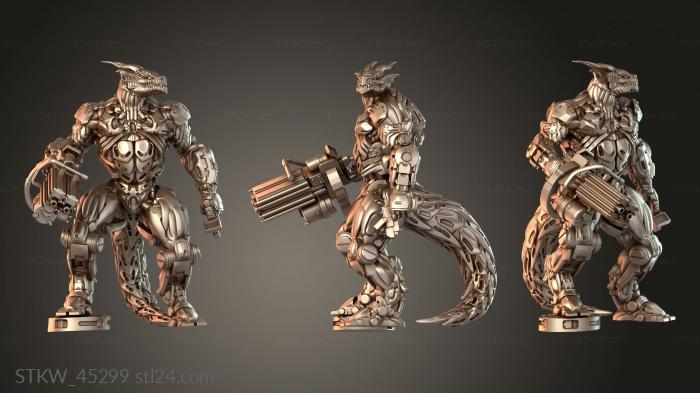 Military figurines (Cyborg Garowi The Tracker Adaptive, STKW_45299) 3D models for cnc