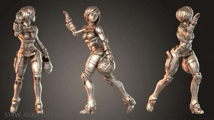 Cyborg Heavy Trooper Pilot Winowna J Armored