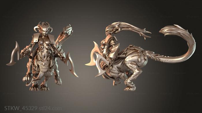 Military figurines (Daemon Plagueling Rotting, STKW_45329) 3D models for cnc