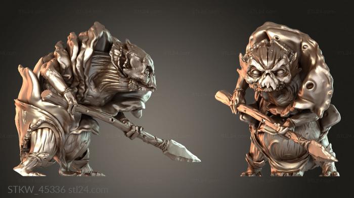 Military figurines (Daemon Plagueling P Vile, STKW_45336) 3D models for cnc