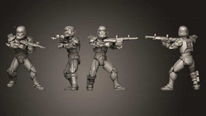 Military figurines (Commando Pack, STKW_4538) 3D models for cnc