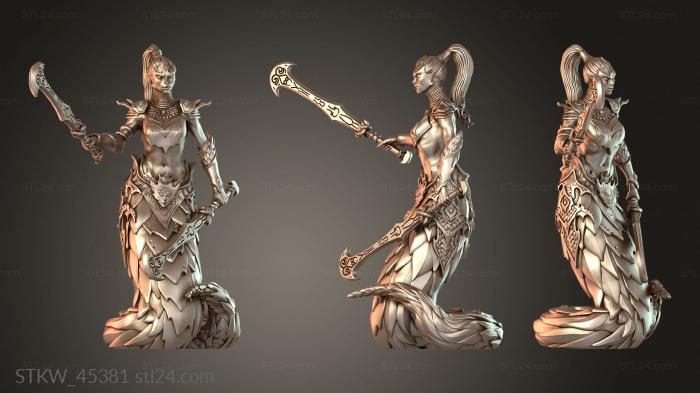 Daemons Warriors Dual Swords Ferocious