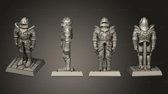 Military figurines (Complete armor inanimate sb, STKW_4542) 3D models for cnc