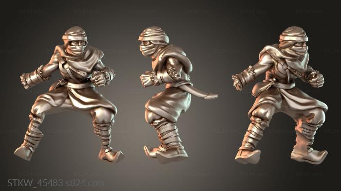 Military figurines (Dark Crow Fiend, STKW_45483) 3D models for cnc