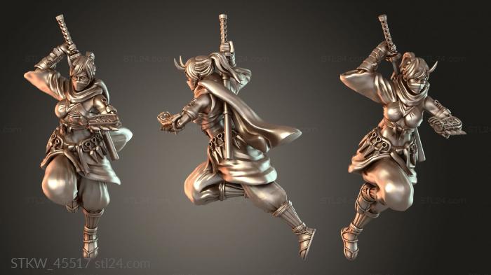 Dark Kunoichi Sprinting Shadow