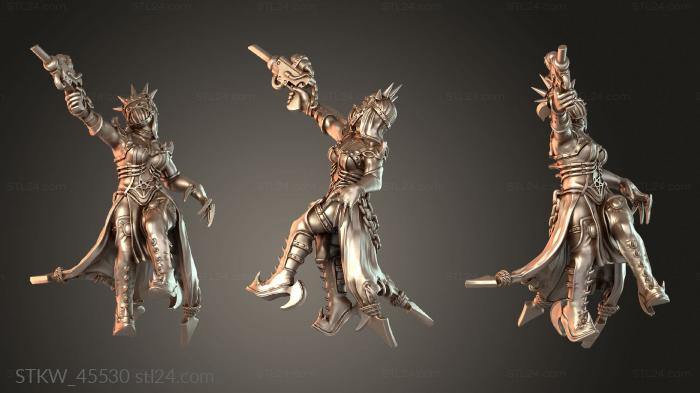 Military figurines (Dark Maidens Bitter Nightshades Jade, STKW_45530) 3D models for cnc