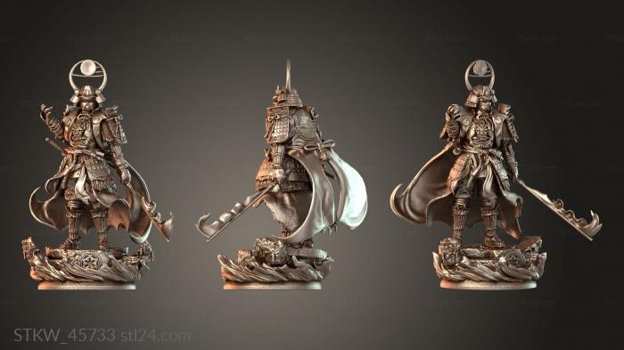 Military figurines (Darth Vader Samurai Mini Armored, STKW_45733) 3D models for cnc