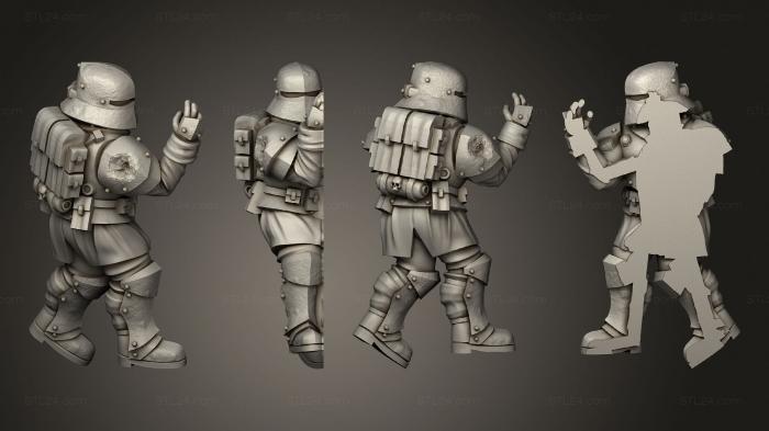 Military figurines (Corpse 1 004, STKW_4575) 3D models for cnc