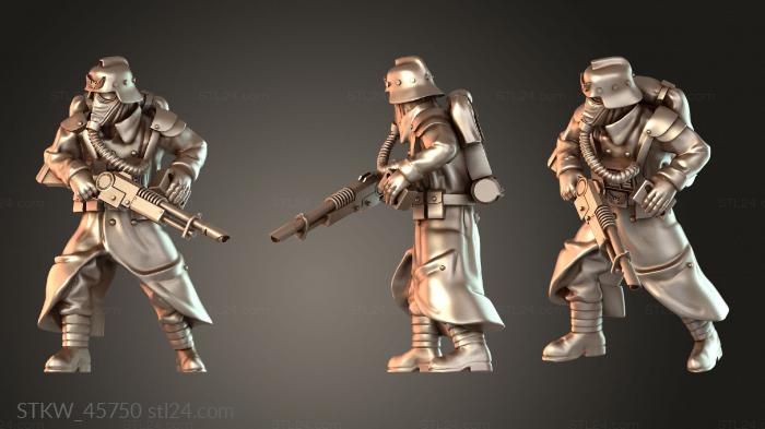 Military figurines (Davik Reload Marksman, STKW_45750) 3D models for cnc