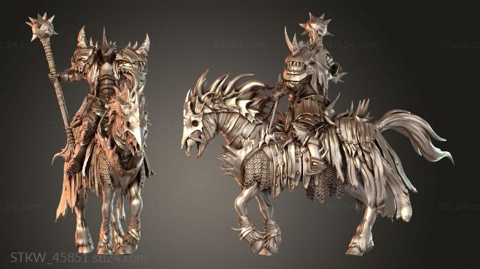 Military figurines (Death Horse Walk Mount Vile, STKW_45851) 3D models for cnc