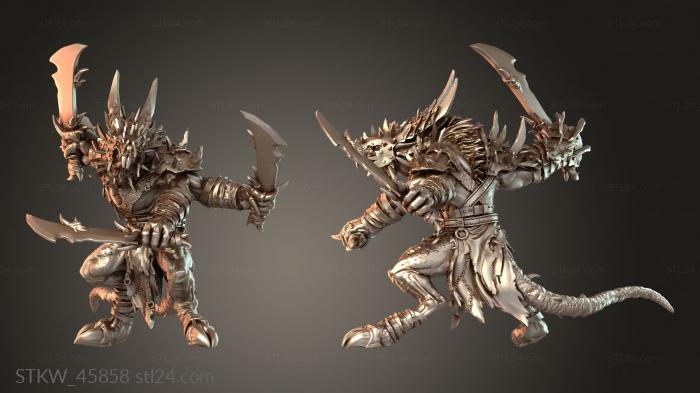 Military figurines (Death Knell Lamenting, STKW_45858) 3D models for cnc