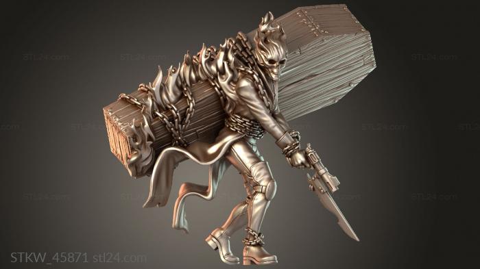 Military figurines (Death Marshal, STKW_45871) 3D models for cnc