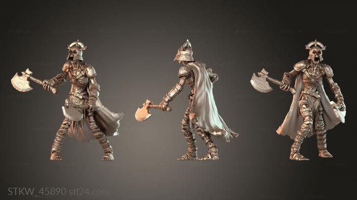 Military figurines (Death Thrall Dreadful, STKW_45890) 3D models for cnc