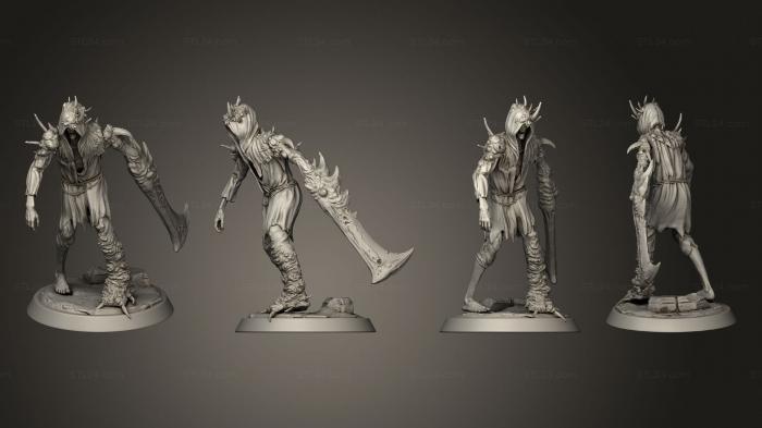Military figurines (Corrupt Villager Swordarm Idle Supports, STKW_4596) 3D models for cnc