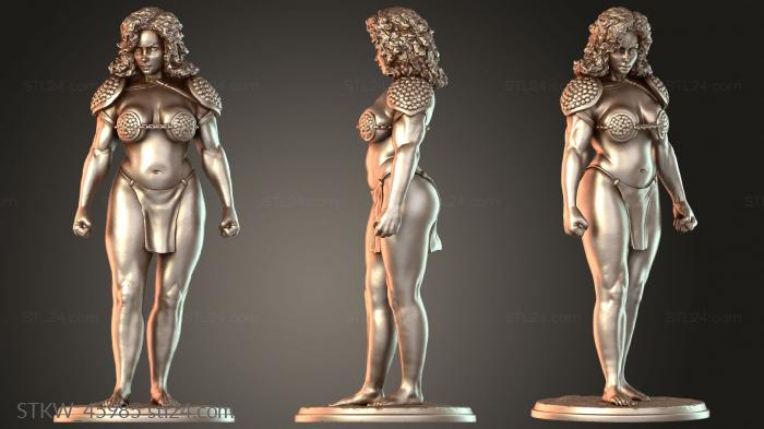 Military figurines (Demi Goddess L Serene, STKW_45985) 3D models for cnc