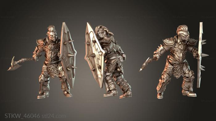 Demonic Black Guard Orc Shield W Hardened