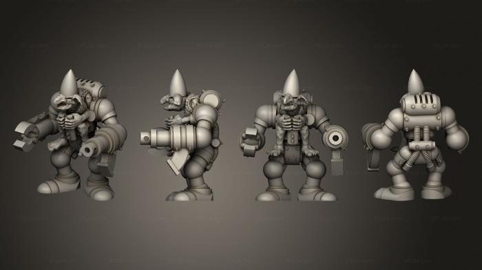 Military figurines (Crafty Goblin Trooper 3, STKW_4642) 3D models for cnc