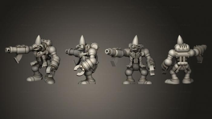 Military figurines (Crafty Goblin Trooper 5, STKW_4644) 3D models for cnc