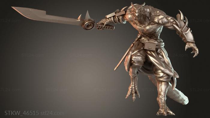 Dragonborn Soldier Land Wing Descending