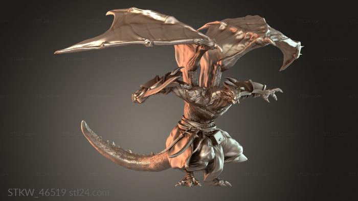 Dragonborn Soldier Perch Stationary