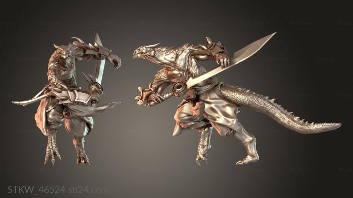 Dragonborn Soldier Run Wing Flying