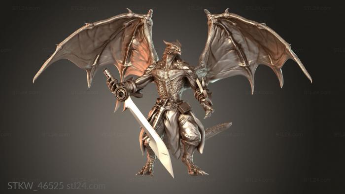 Military figurines (Dragonborn Soldier Stand Steady, STKW_46525) 3D models for cnc