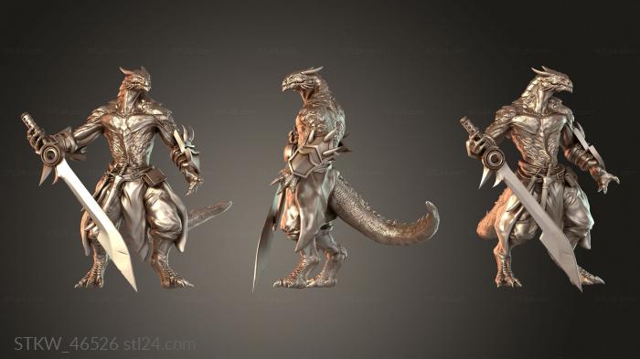 Dragonborn Soldier Stand Wing Firm