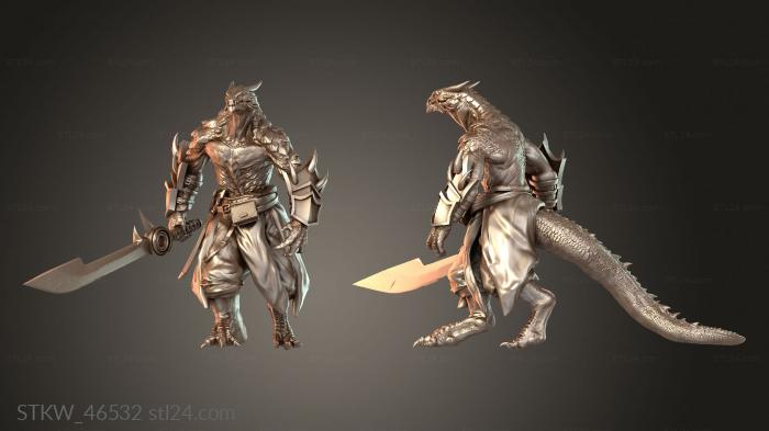 Dragonborn Soldier Walk Wing Graceful