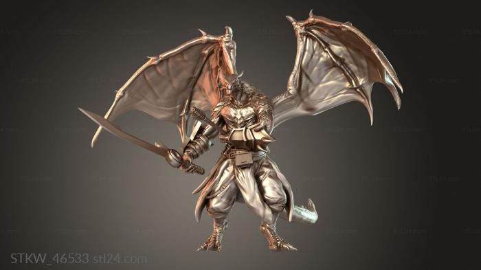 Dragonborn Soldier Wounded Injured