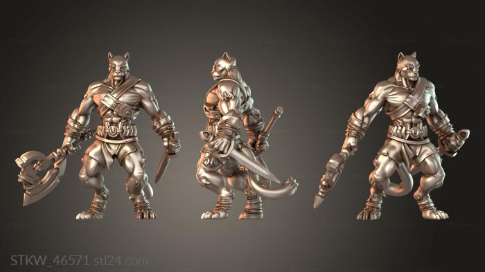 Military figurines (Dragons Beast Lvl Mighty, STKW_46571) 3D models for cnc