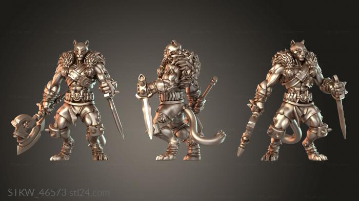 Military figurines (Dragons Beast Lvlm Towering, STKW_46573) 3D models for cnc