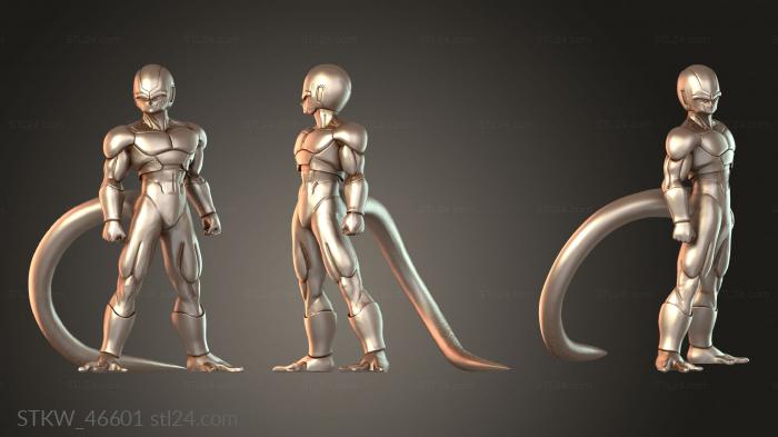 Military figurines (Dragoon Term cooler Frosted, STKW_46601) 3D models for cnc