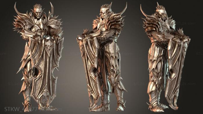 Military figurines (Draven Evernight Protector Fierce, STKW_46677) 3D models for cnc