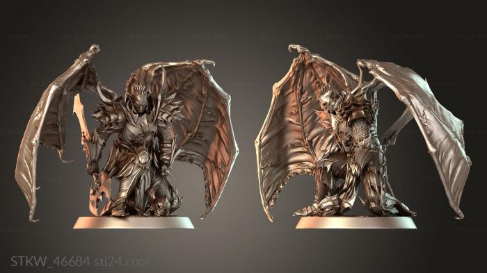 Military figurines (Draven Evernight Servitor Axe Savage, STKW_46684) 3D models for cnc