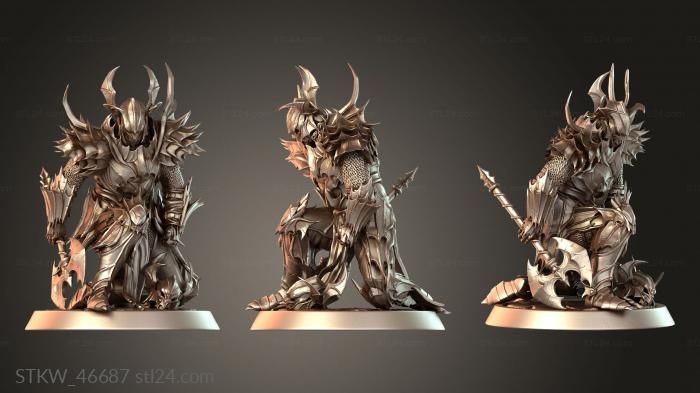 Draven Evernight Servitor Helm Axe Armored