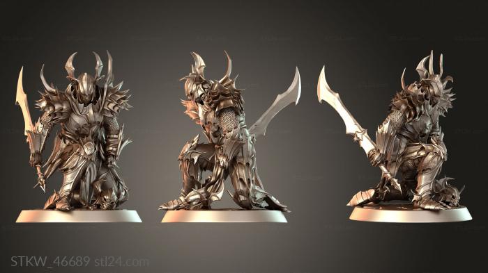 Military figurines (Draven Evernight Servitor Helm Sword Honed, STKW_46689) 3D models for cnc