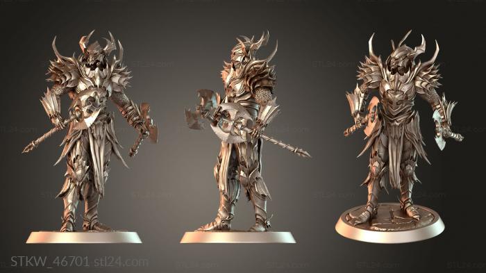 Draven Evernight Stand Helm Axe Clad